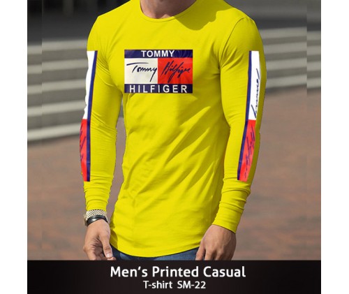 Mens Printed Casual T-shirt SM-22